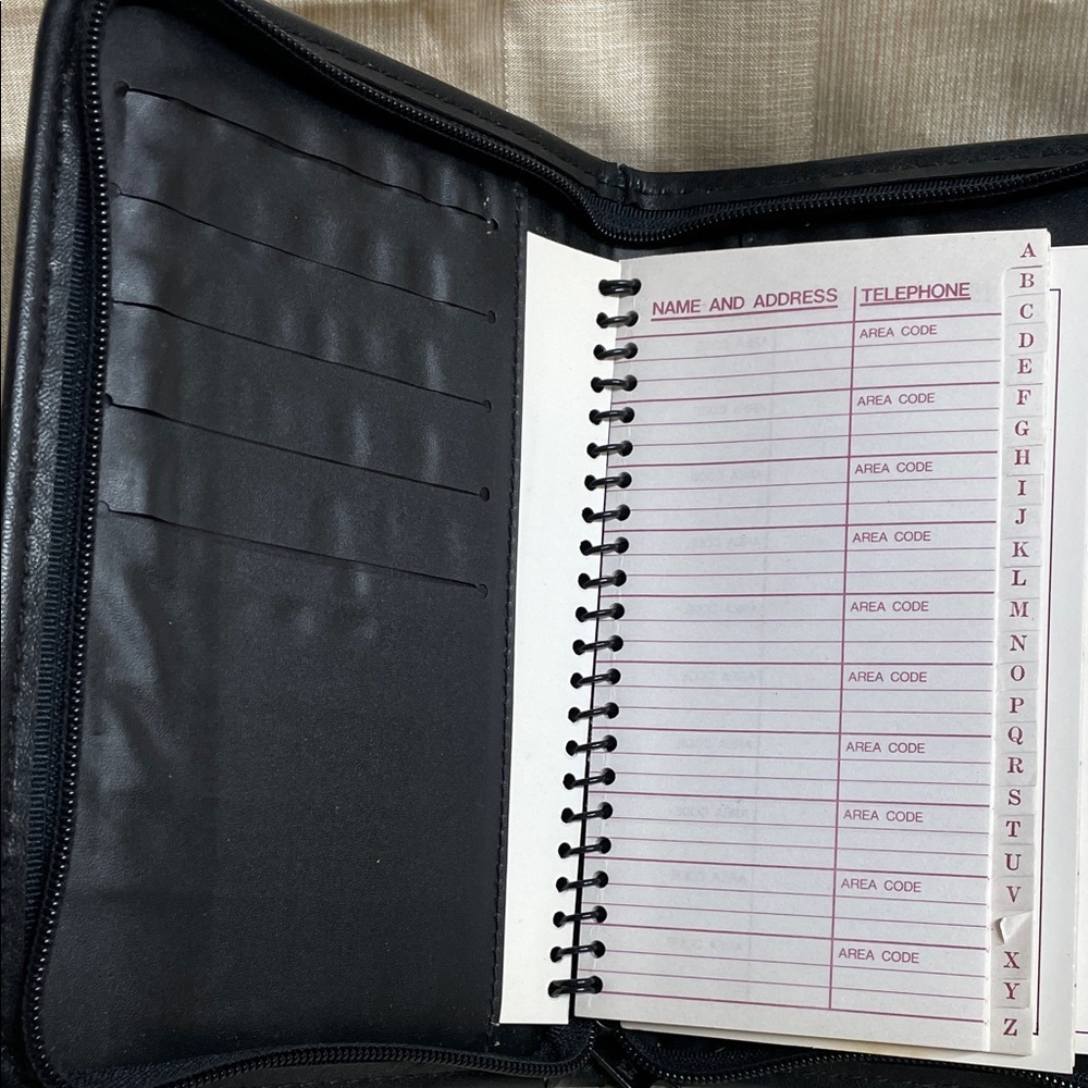 Leather Look Black Home Office Planner with 18-Month Calendar & Wax Seal Kit - Picture 3 of 8